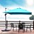 Parasol z podstawą krzyżową i aluminiowym słupkiem 300 x 300 x 261 cm niebieski