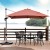 Parasol z podstawą krzyżową i aluminiowym słupkiem 300 x 300 x 261 cm pomarańczowy