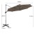 Okrągły parasol ogrodowy 339 cm brązowy