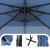 Parasol ogrodowy ze światłami LED obrotowy 360°