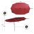 Parasol ogrodowy z solarnymi diodami LED 470 cm