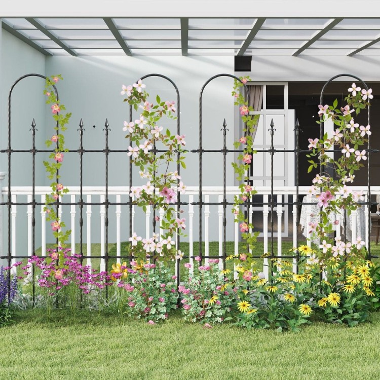 Metalowa pergola do roślin pnących 146 x 186 cm