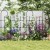 Metalowa pergola do roślin pnących 146 x 186 cm