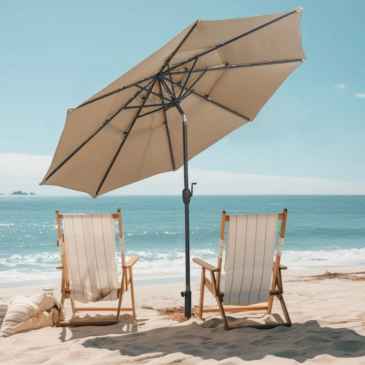Parasol ogrodowy z systemem wentylacji