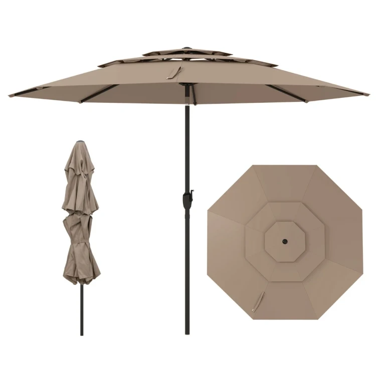 Parasol ogrodowy z systemem wentylacji