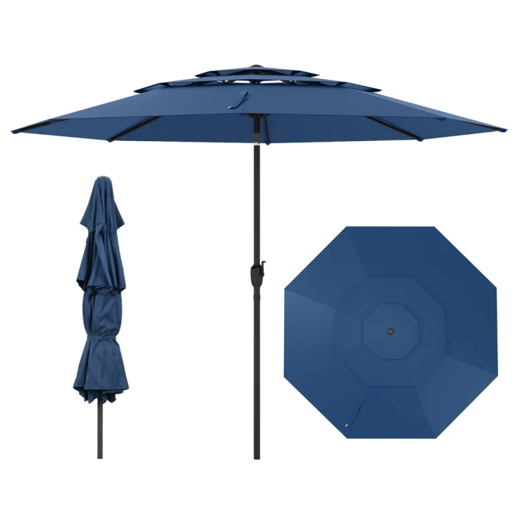 Parasol ogrodowy z systemem wentylacji