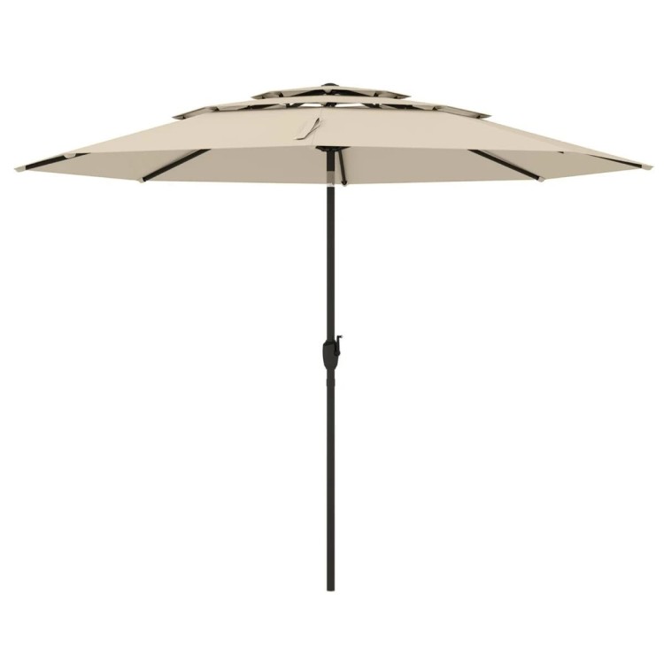 Parasol ogrodowy z systemem wentylacji