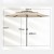Parasol ogrodowy z systemem wentylacji