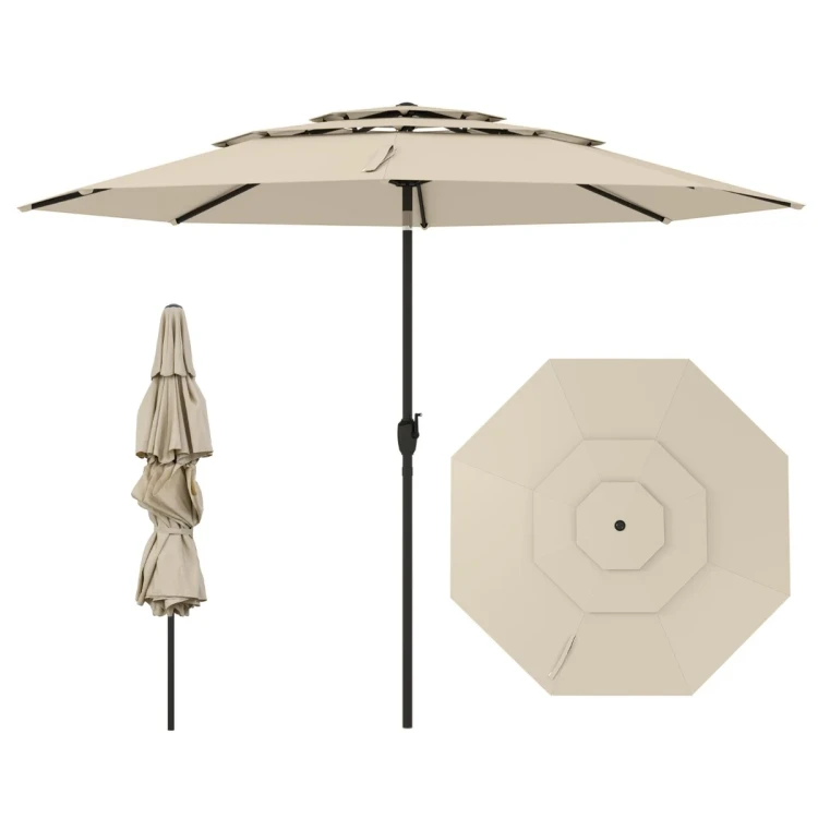 Parasol ogrodowy z systemem wentylacji