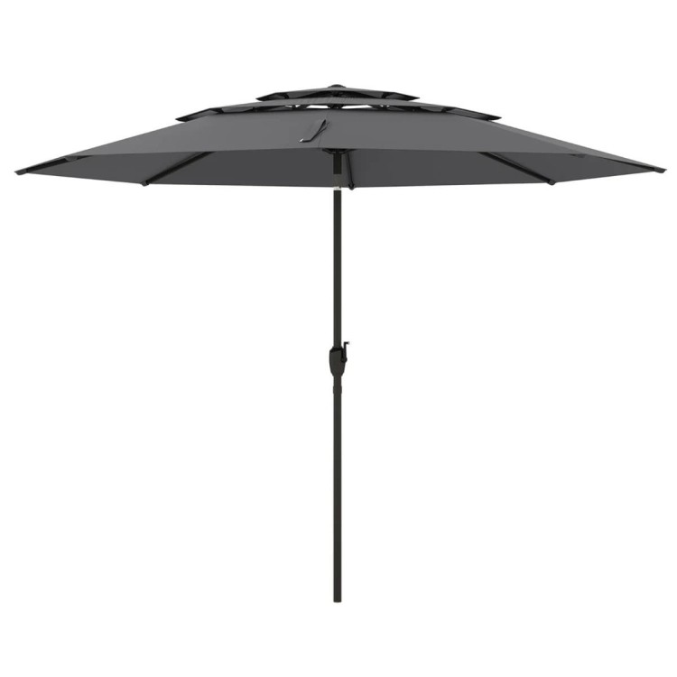 Parasol ogrodowy z systemem wentylacji