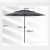 Parasol ogrodowy z systemem wentylacji