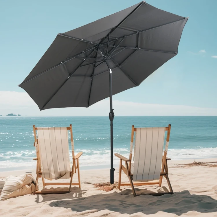 Parasol ogrodowy z systemem wentylacji