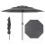 Parasol ogrodowy z systemem wentylacji