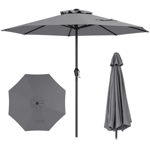 Parasol tarasowy 260 cm szary