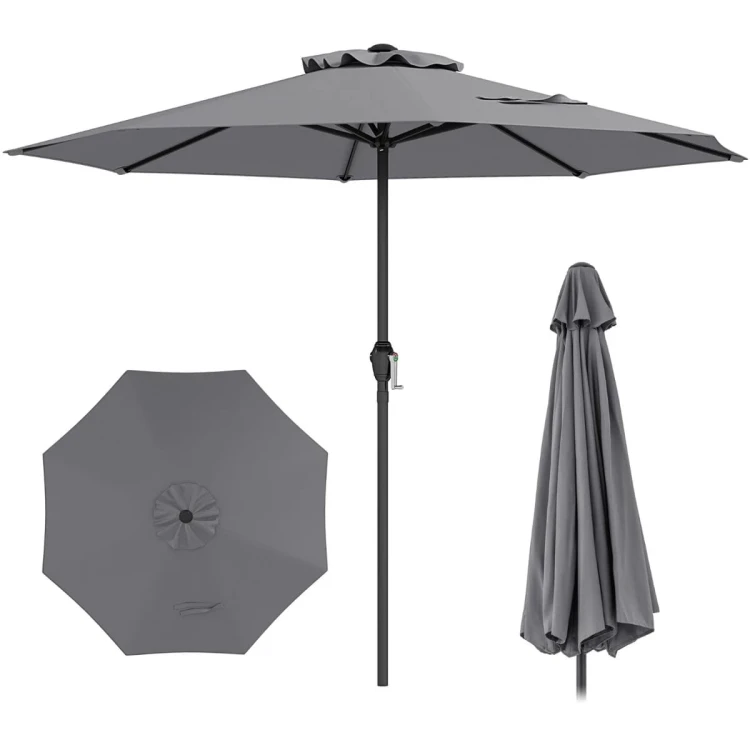 Parasol tarasowy 260 cm szary