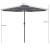 Parasol tarasowy 350 cm szary