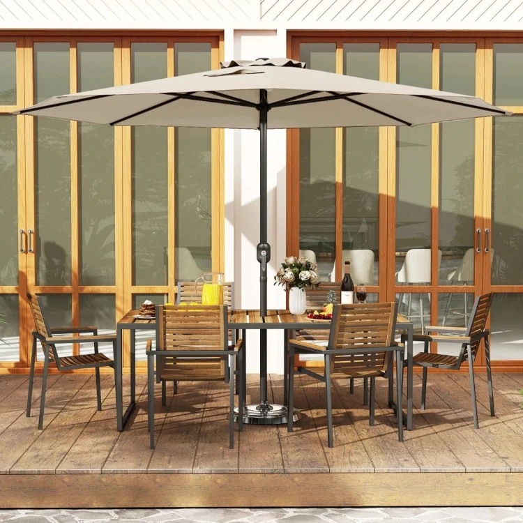 Parasol tarasowy 350 cm beżowy