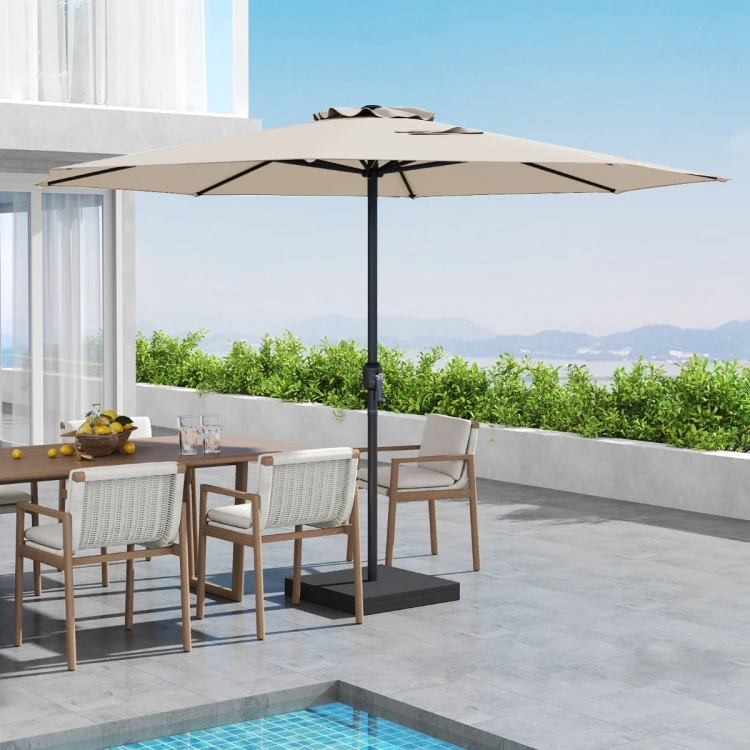 Parasol tarasowy 350 cm beżowy
