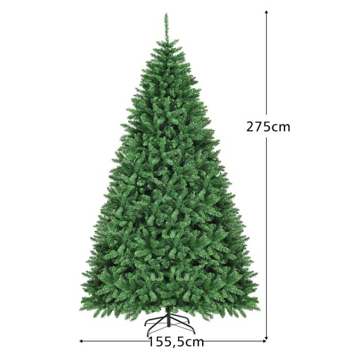 Prosta sztuczna choinka 275 cm 3594 gałęzi