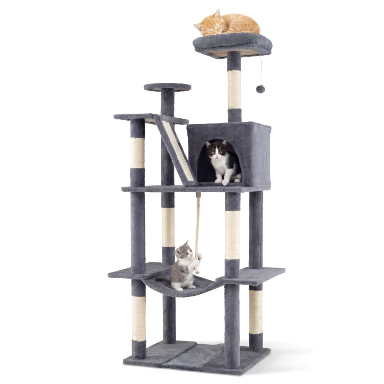 katzenbaum158cmmehrstckigaussichtsplatzhhlehngemattesisalkratzpfostenkletterstandfrktzchendunkelgrau_1773995881757_image_2.jpg