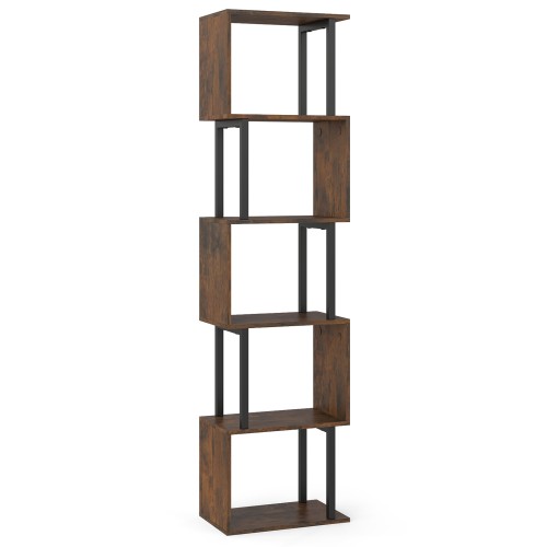 5stckigesbcherregalgeometrischesstandregalmitkippschutzfreistehendeslagerregalrustikalesbraun_1773884744069_image_2.jpg