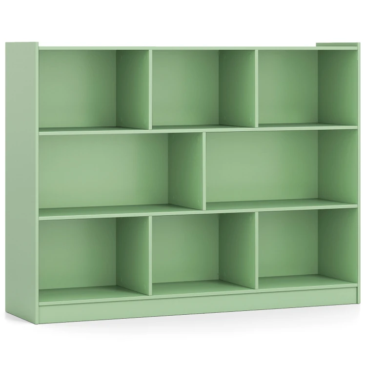 bcherregal3stckigerbcherschrankmit8offenenfchernund2kippsicherungenfreistehendeslagerregalmodernesaufbewahrungssystemfrwohnzimmerschlafzimmerkinderzimmergrn_1774337656690_image_1.jpg