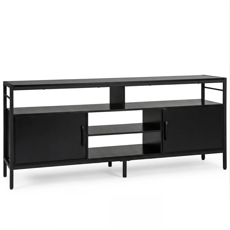 tvschranklowboardfr65fernsehermit2schrnken4offenenregalenerhhtenmetallbeinenschwarz_1773896366471_image_2.jpg