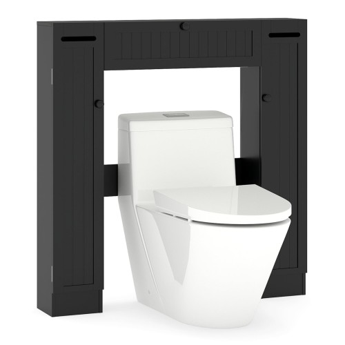 regalberdertoilettefreistehenderbadezimmerschrankmitverstellbarenregalentoilettenpapierhalterschwarz_1765158757961_image_1.jpg