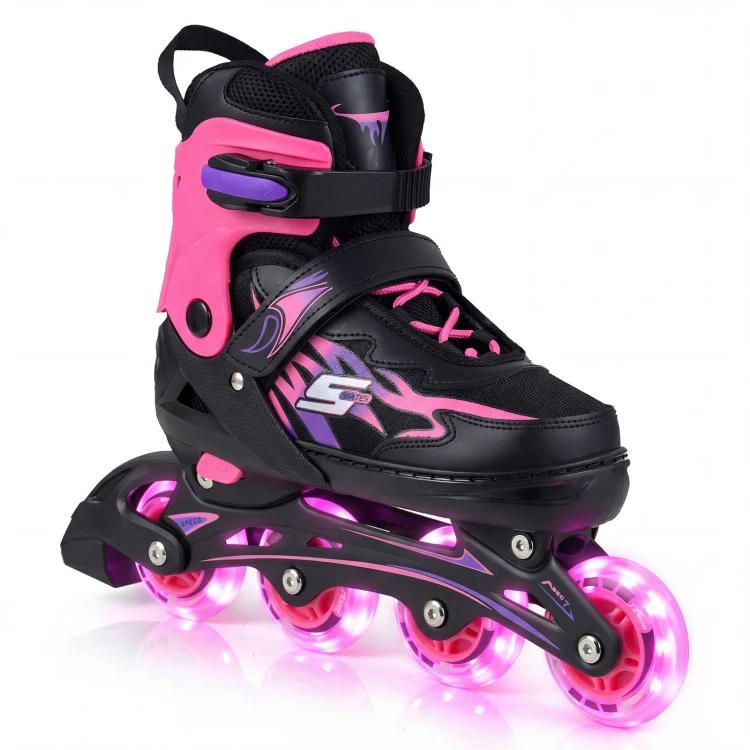 kinderinlineskates914jahren4fachverstellbarleuchtenderdersicherheitsausstattunginnenauenfranfngerrosa_1774317019159_image_2.jpg