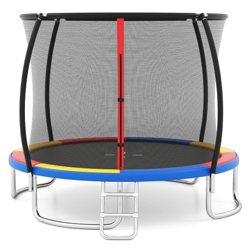trampolinoutdoormitleitergartentrampolinrundmitsicherheitsnetzrandabdeckungmetallrahmen305cmbunt_1753082885201_image_1.jpg