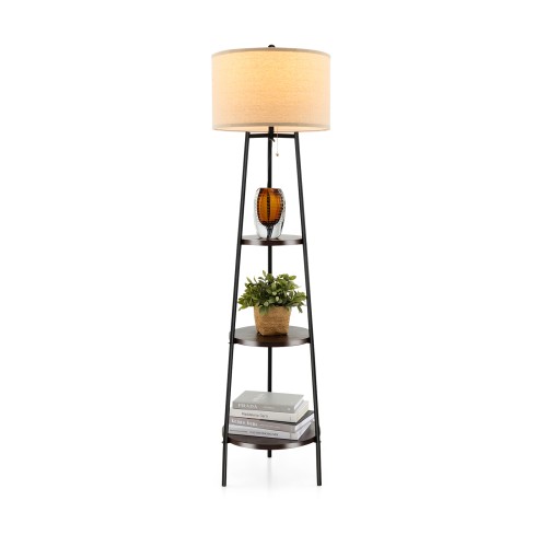 costwaystehlampe3holzregalebelastbarbis15kgstehleuchtemitleinenlampenschirmstandleuchtefrwohnzimmerschlafzimmerundbrostandlampe41x41x153cm_1751616078771_image_2.jpg