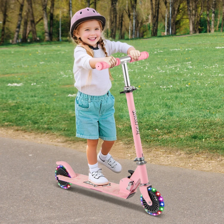 costwayrollerkinderklappbarkinderrollermitledrderlenkerstndertragegurtscooterhhenverstellbartretrollercityrollerkickscooterfrjungenmdchenab3jahrenrosa_1752197589335_image_1.jpg