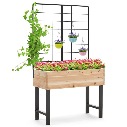costwayhochbeetmitspalierblumenbeetmitablauflcherngartenbeetpflanzkastenholzblumenkastenmitrankgitterfrkletterpflanzengartenbalkonterrassemetallrahmen79x35x108cm_1752226479655_image_2.jpg