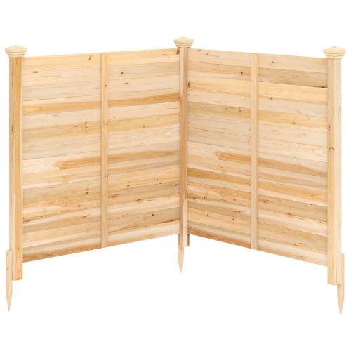 Sichtschutzzaun-2-Teilig-119-x-119-cm-Gartenzaun-aus-Tannenholz-Outdoor-Holzzaun-mit-3-Pf-hlen-Natur-mediaId104658167-1779954312.jpg