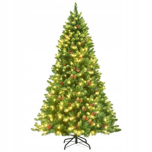 Sztuczna choinka z lampkami LED 200cm