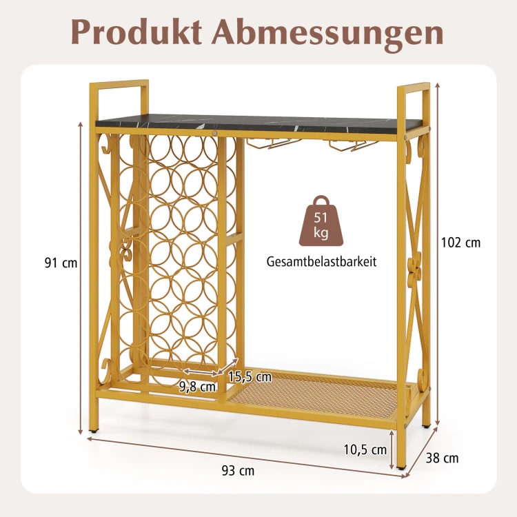 weinregalfr21flaschenfreistehenderflaschenregalmitglashalterundtischplatteweinstndermetall93x38x102cmgold_image_3.jpg