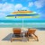 Parasol plażowy regulowany z uchwytem i ochroną UPF 50+ 2,2 x 2m