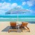 Parasol plażowy regulowany z uchwytem i ochroną UPF 50+ 2,2 x 2m