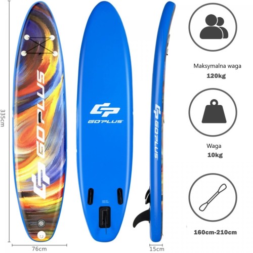 Pompowana deska SUP do wiosłowania stand up 335 cm
