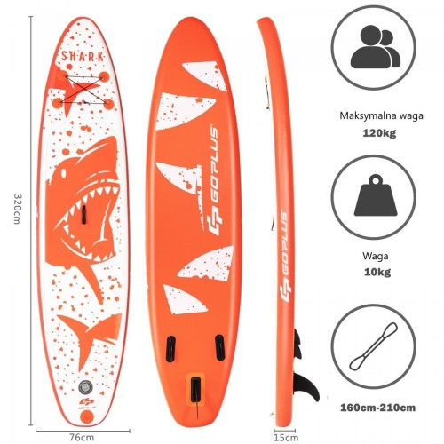 Pompowana deska SUP do wiosłowania stand up 320 cm