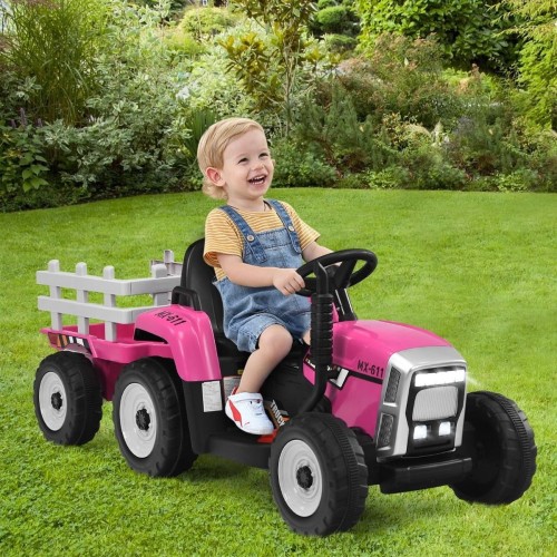 Traktor elektryczny z przyczepką dla dzieci