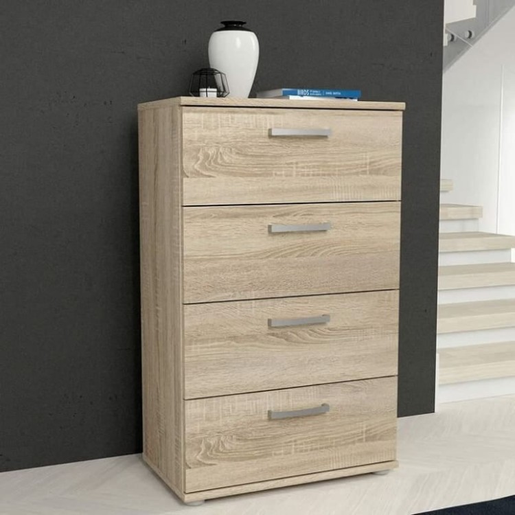 Drewniana komoda z 4 szufladami 50 x 29 x 82 cm