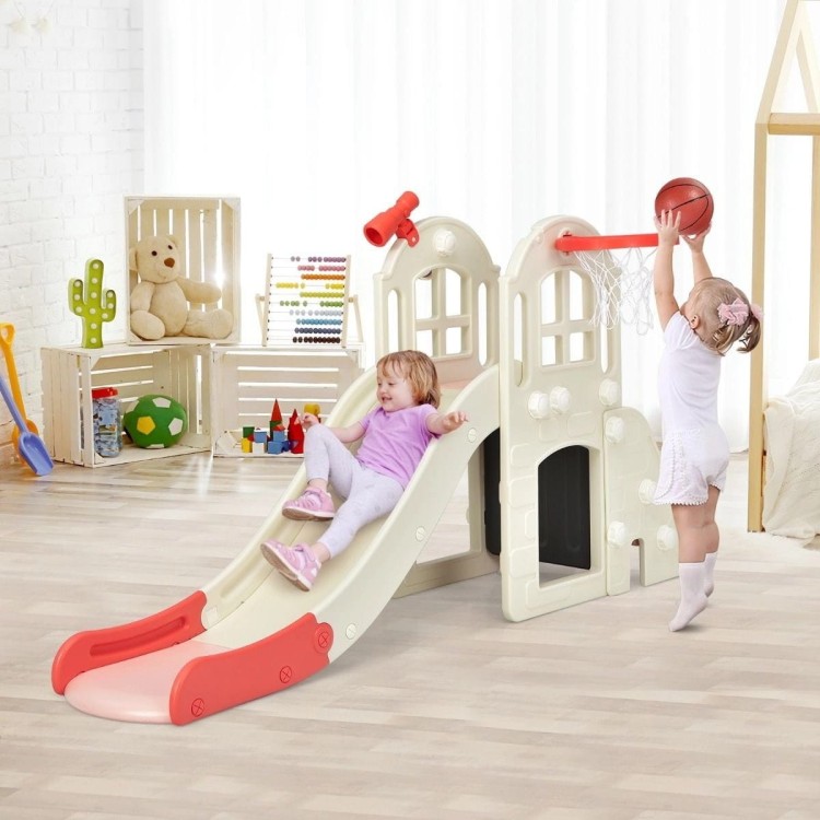 Plac zabaw z dużą zjeżdżalnią 6w1 189,5 x 83 x 98 cm