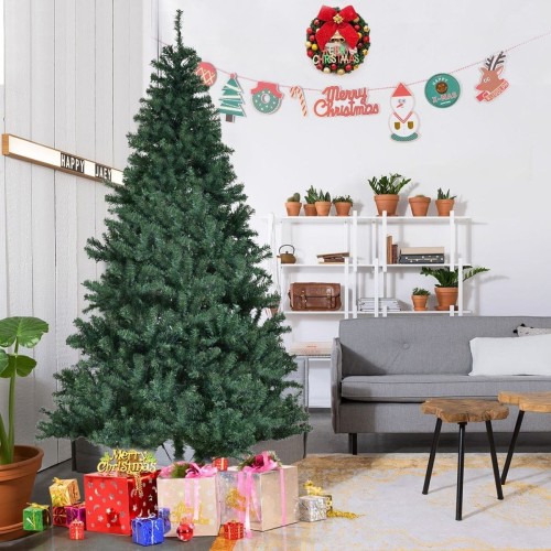 Sztuczna choinka z lampkami LED 210 cm