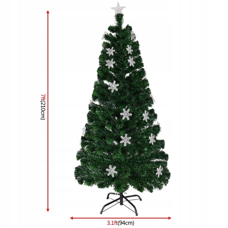 Sztuczna choinka led sosna ze stojakiem 210 cm