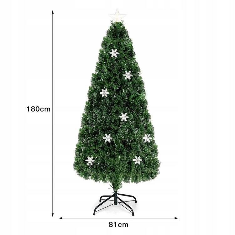 Sztuczna choinka z lampkami LED 180cm