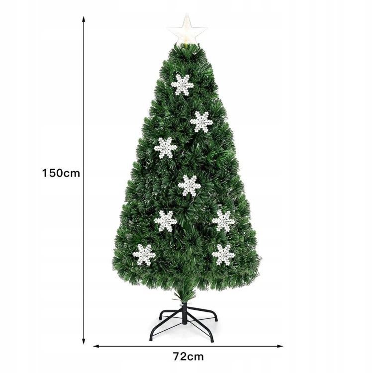 Sztuczna choinka z lampkami LED 150cm