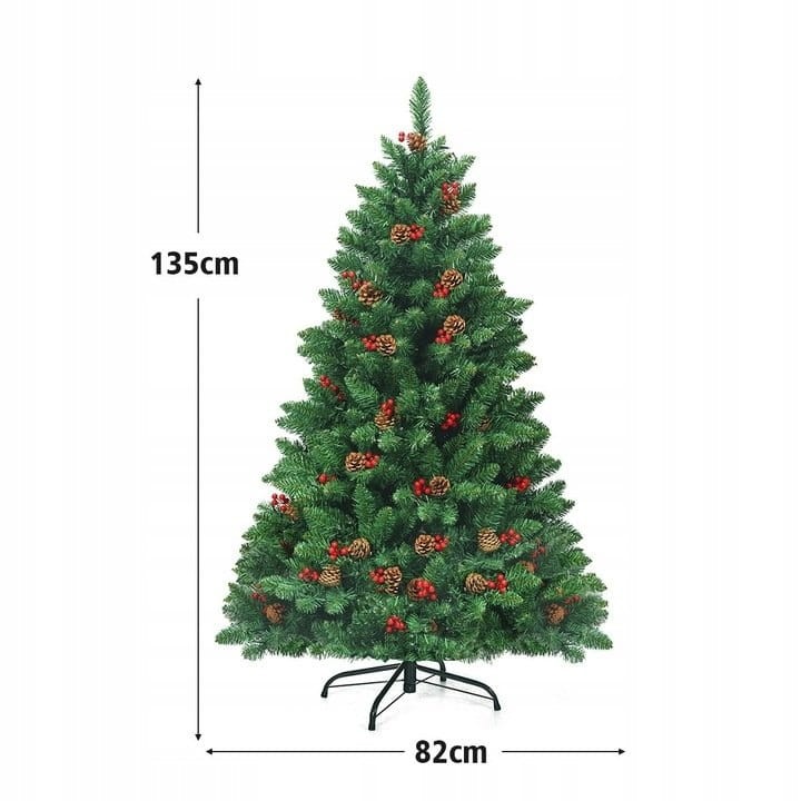 Sztuczna choinka z lampkami LED 135cm