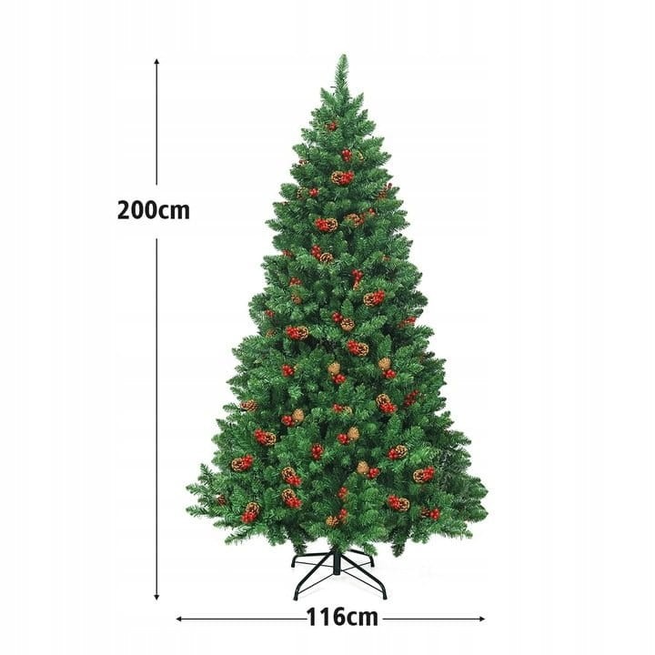 Sztuczna choinka z lampkami LED 200cm